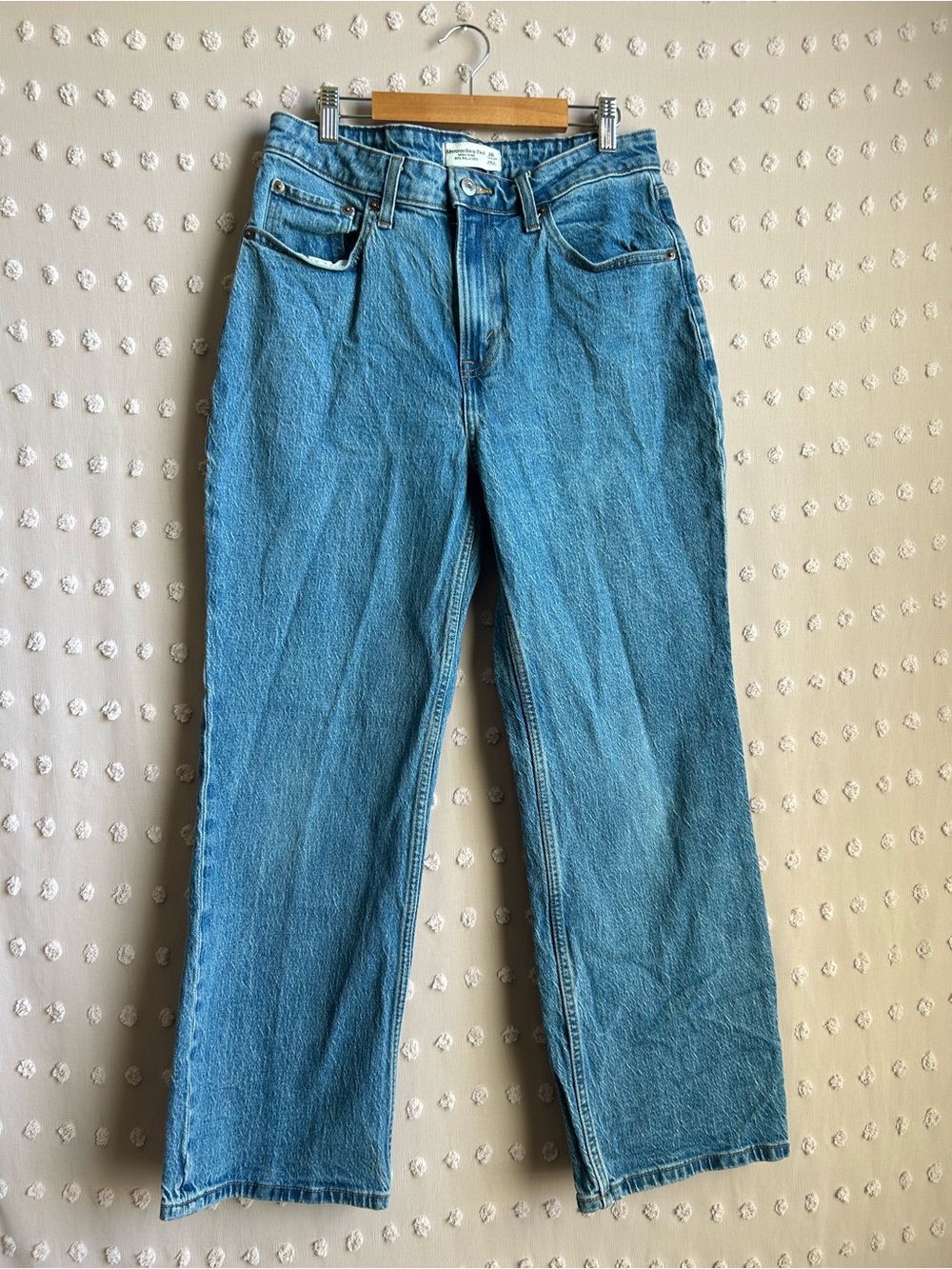 Abercrombie & Fitch High Rise 90’s Relaxed Jeans Sz 28 Extra Short